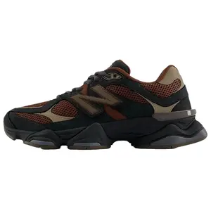 New Balance 9060 'Phantom Rich Oak' Men's Round Toe Laces All Seasons Sneakers with ABZORB & SBS Midsole Comfort Y2K Futurism Autumnal Craftsmanship