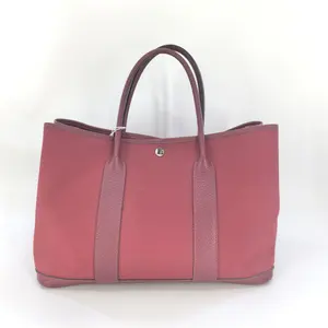 Pre-owned HERMÈS canvas tote bags Negonda Garden Party PM Rose JV00247 NO1