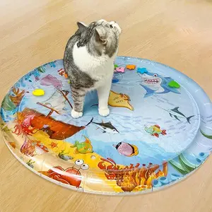 Pet Water-Filled Cooling Pad, Summer Pet Bed, Cat Bed, Dog Bed, Large Size, Fun Cooling, Inflatable Water-Filled Cooling Pad