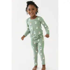 Long Sleeve Pajamas in Silly Goose