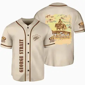[Music Country Jersey] - Amarillo By Morning Baseballs Jersey - George Strait Baseballs Jersey - Baseballs Jersey  - Gift for Friends