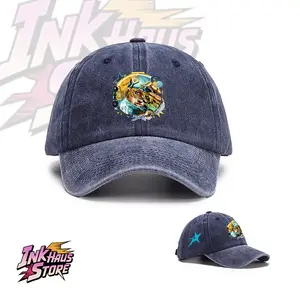 Diego Brando (nicknamed DIO), the main antagonist in *JoJo's Bizarre Adventure Part 7: Steel Ball Run*.--Cotton Washed baseball cap