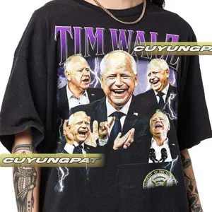 [Sale Up To 40%] Tim Walz Vintage T-Shirt, Gift For Woman and Man Unisex T-Shirt