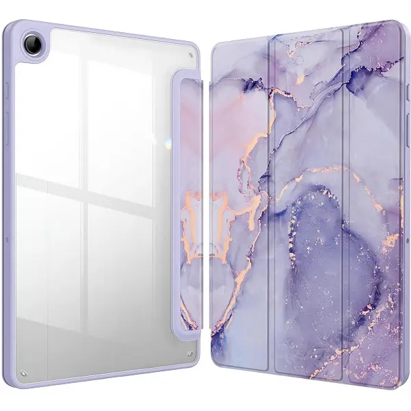 FINTIE Hybrid Slim Case for Samsung Galaxy Tab A9+ 5G / Tab A9 Plus (11-inch), Crystal Clear Back Shell, Auto-Wake/Sleep, Tablet Computer Protective Cover