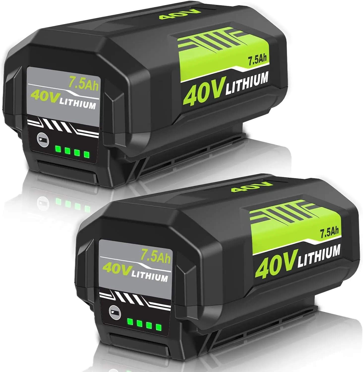 7500mAh Lithium Rechargeable 40V Battery Replacement for Ryobi, 7.5Ah Power Tool Accessory Compatible with OP4040, OP40401, OP4026, OP40261, OP4050, OP40201, OP40601 Cordless Power Tools, Lithium Rechargeable Battery, Power Tool Accessories