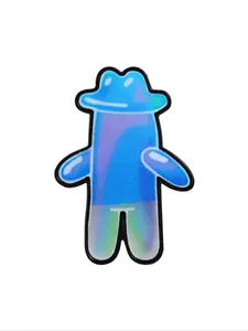 Fun Cartoon Character Enamel Pin, Colorful Gradient Bubble Man Brooch, Fashion Jewelry for Men and Women, Daily Wear Gift, Fashion Accessory