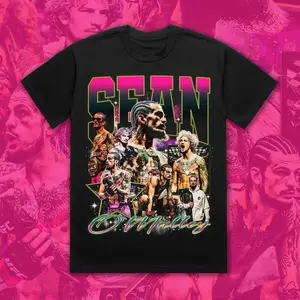 Men's UFC Black Sean O'Malley Quasar Graphic T-Shirt, Fashion Cotton, Full Colors, Full Sizes, For Men, For Women