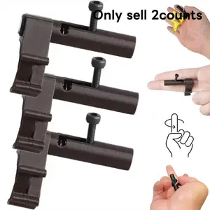 2pcs Mini Prank Ring Toy, Stress Rings, Stress Relief Pocket Fidget Launcher for Adults, Safe Plastic Material, Easy to Use, Fun Anywhere