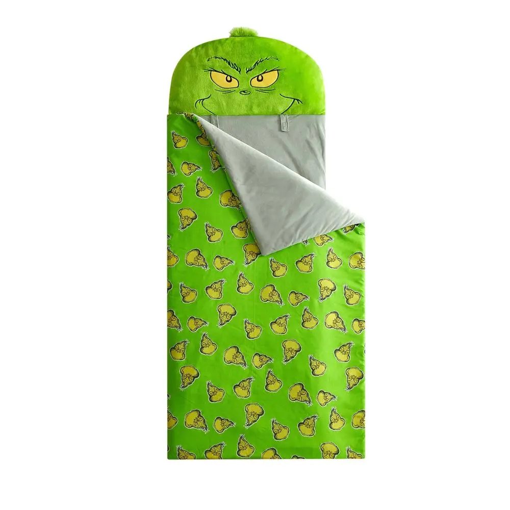 The Grinch Kids' Glow in the Dark Sleeping Bag Green The Grinch Kids' Glow in the Dark Sleeping Bag Green