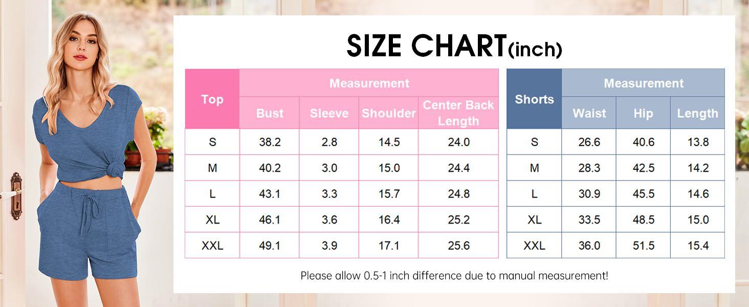 Pajama woman Women's Pajama Set 2-Piece Casual Set Comfortable Short-Sleeve Top and Shorts Cute Sleepwear Set S-XXL Easter Gift Birthday Gift Pajama woman Women's Pajama Set 2-Piece Casual Set Comfortable Short-Sleeve Top and Shorts Cute Sleepwear Set S-XXL Easter Gift Birthday Gift