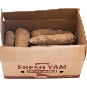 Ghana puna yam. Half box of yam (6 tubers)
