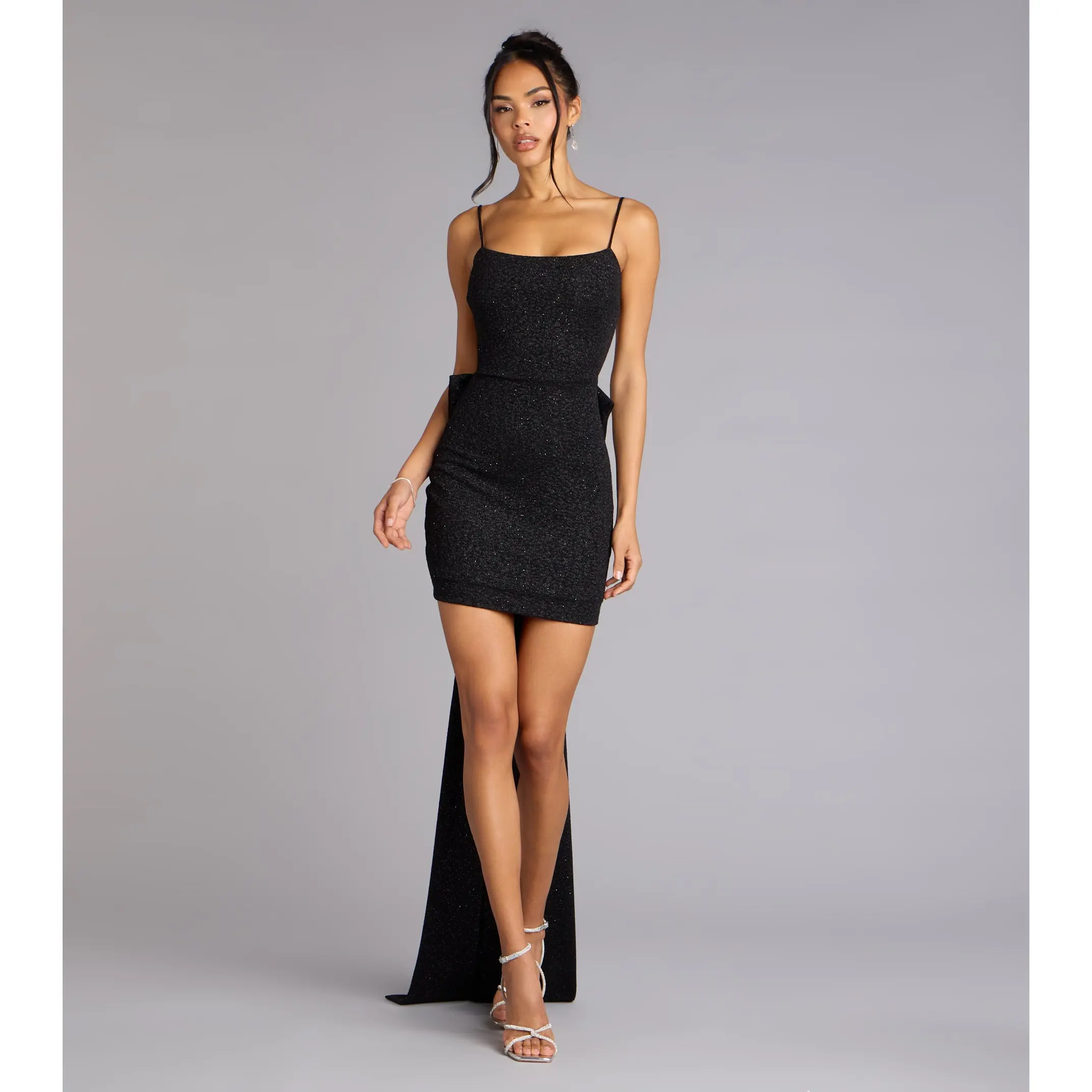 toni glitter cowl neck mini dress Toni Glitter Cowl Neck Mini Dress main image 0