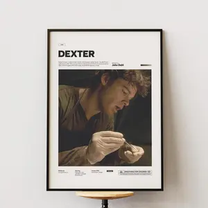 Dexter TV Series Movie Poster, Michael C. Hall as Dexter Poster Print, Alternative Film Poster, Dexter Wall Decor, Cinematic Room Decor Idea