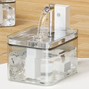 Wireless Pet Water Fountain 1.5L Automatic Filter Dispenser with Sensor Ultra Quiet Pump for Cats Dogs 2500mAh Battery Triple Filtration Spill Proof Cordless Indoor Use