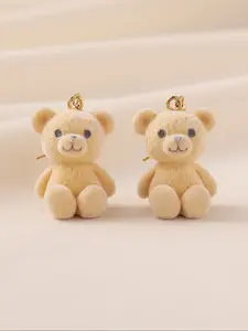 Cute Bear Design Dangle Earrings, Fashionable Plush Bear Decor Earrings for Women & Girls, Trendy All-match & Exquisite Jewelry for Birthday Gift