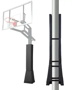 64-Inch Tall Basketball Pole Pad For 7-Inch By 7-Inch Square Poles, All-Weather Durable Padding For Outdoor Courts, Protective Pole Cover With Impact Absorption, Ideal For Gym, Driveway, Playground, And School Basketball Areas