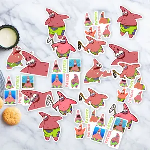 Stickers Pack 20 Pcs Savage Bumper Patrick Car Luggage Bike Meme Colorful Waterproof Vinyl Guitar Bottle Aesthetic Water Laptop Skateboard