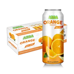 AZRA Orange Juice 12 Pack – 100% Juice – 500ml Cans – Imported from Vietnam