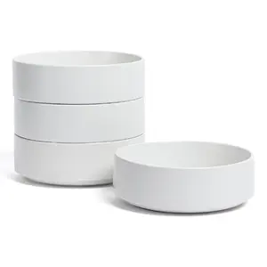 over&back Stackable 25oz Semi-Matte Stoneware Cereal Bowls