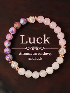 Handmade Imperial Jasper Crystal Beaded Bracelet, Crystal Bracelets, Unisex Fashion Accessory for Daily Wear, Perfect Gift for Family & Friends