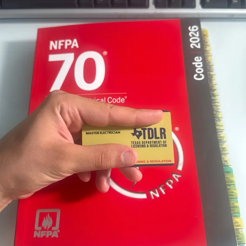 Custom NEC 2026 Codebook for Texas - Tabbed, Highlighted, and with Notes Written by a Texas Master Electrician