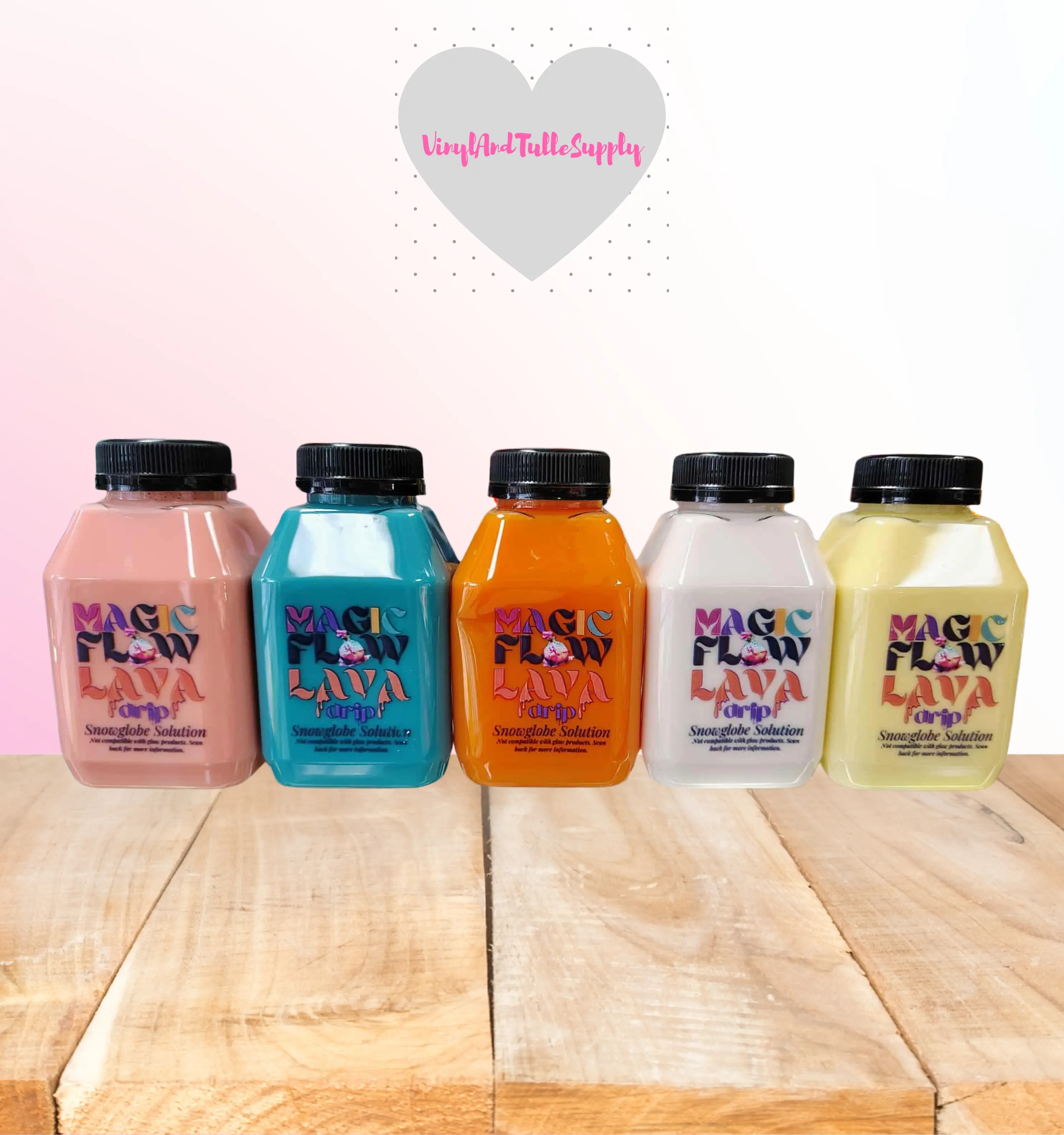 Magic Flow™ Acrylic Glitter Crafting Lava Drip Premixed Solutions - Western Dreams Bundle with Reusable Pour Cup for Bottled Drinks