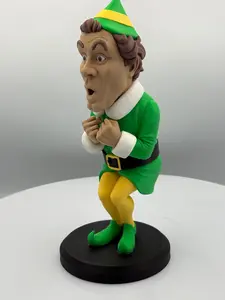 North Pole Helper Holiday Elf Caricature Statue - 10.5in (240mm Edition) Collectible Decor Accessories, Ideal Room Decorations Gift