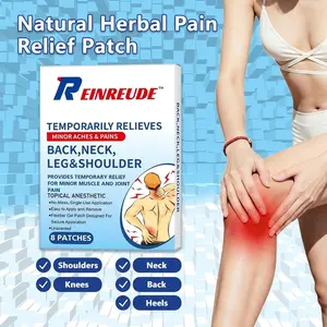 Pain Relieving Herbal Heat Patch for Back, Neck, Shoulder & Knee, Soothing Muscle Comfort, Long-Lasting Relief up to 8 Hours, 8 Count