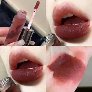 HERORANGE Velvet Velvet Lip Glaze Lip Stain Matte Low saturation berry color and red tone Soft matte effect Intensely Pigmented High color value Lip color is not easy to fade, nude lipstick is suitable for party Mother's Day Valentine's Day gifts