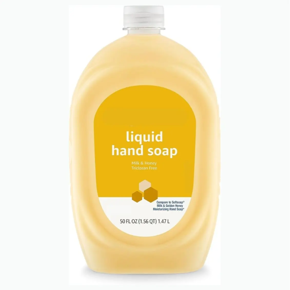 Liquid Hand Soap Refill, 50 oz Milk and Honey Scented Moisturizing Formula - Triclosan-Free, pH Balanced, Dermatologist Tested