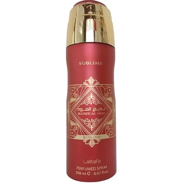 Lattafa | Badee Al Oud | Sublime | Unisex Fragrance | 200 ML | Body Spray | Magnolia - Plum & Apple Lattafa | Badee Al Oud | Sublime | Unisex Fragrance | 200 ML | Body Spray | Magnolia - Plum & Apple