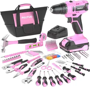 【FathersDayGift】3.6V USB Cordless Power Screwdriver & Drill Kit, 40pcs Complete General Tools Set for Home Repairs