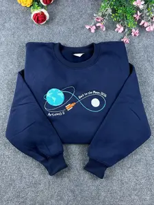 Embroidered Artemis II Shirt, Back To The Moon 2026 Tee, Moon Mission Sweatshirt, Launch to The Moon, Astronomy Gift, Science Lover Apparel