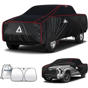Hail Protector Car Cover for Truck(Length:220"-228"),Waterproof All-Weather Anti Hail Thick Multi-Layered EVA with Sun Visor&Storage Bag for F-150,Silverado,Ram,Sierra,Tundra,Tundra etc