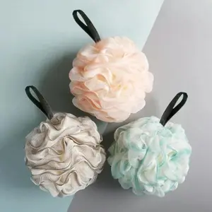 Large Bath Ball Rich Bubble Bath Towel Scrubber Body Cleaning Mesh Shower Wash Sponge Bathroom Accessories