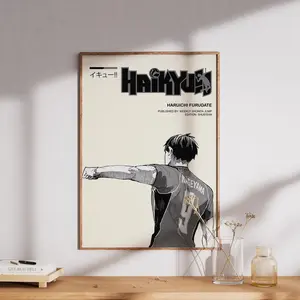 The Raven Volleyball King Poster Unframed  - Haikyuu Minimalistic Manga Anime Poster, Gift for Fantasy and Anime Fans,  Anime Gift, Manga Poster, Wall Art, Wall decor, Home Decor, Birthday Gift