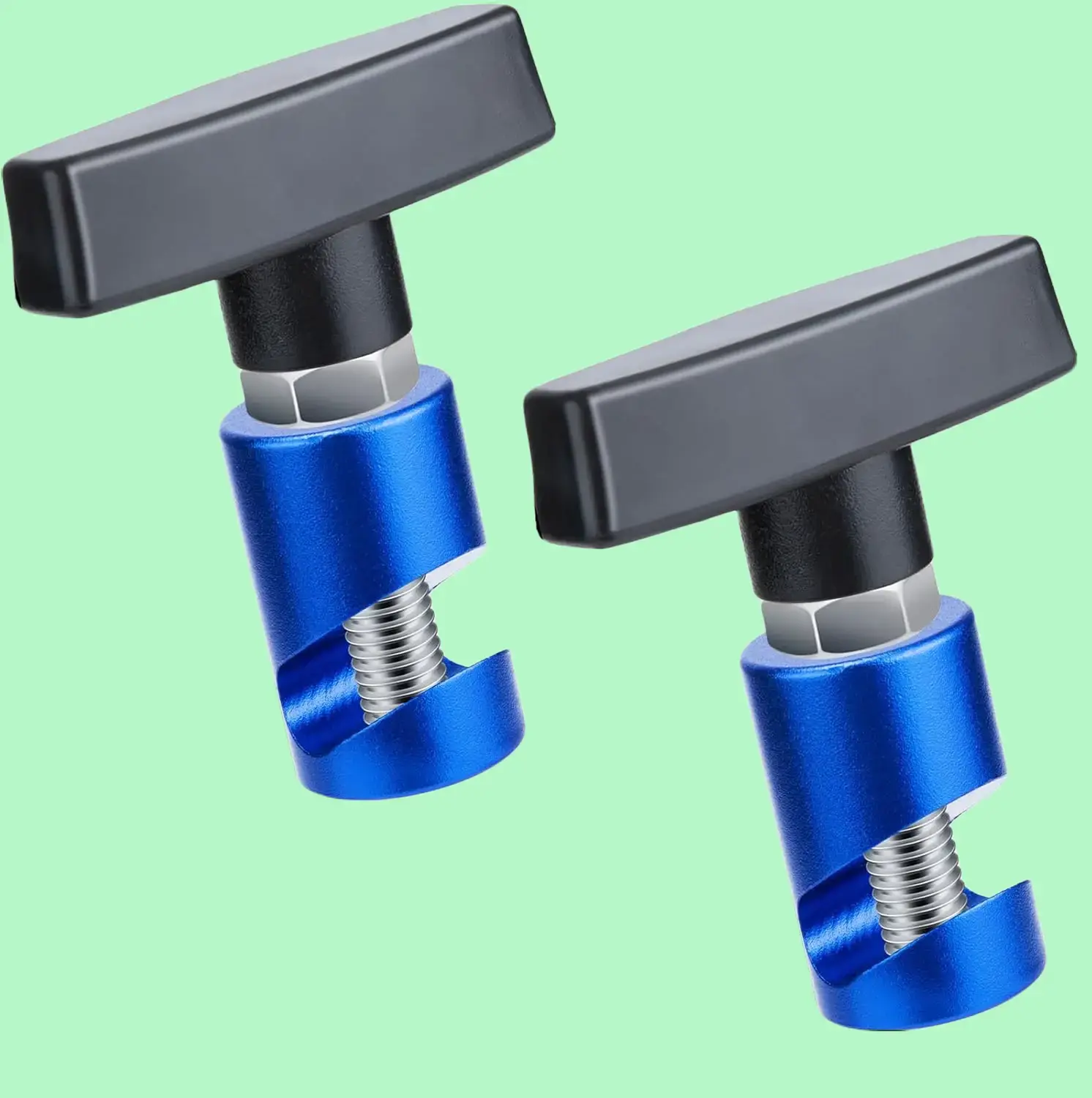2 PCS Car Hood Prop Struts Clamp, Hood Strut Clamp, Car Lift Support Retaining Clip, 0.43 Inch Hood Lift Support Clip for Car, Automotive Tools for Tailgate Hatch Car Trunk (Blue)