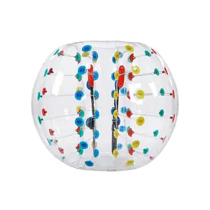 VEVOR Inflatable Bumper Balls 1-Pack, 5FT/1.5M Body Sumo Zorb Ball, 0.8mm Thick PVC Human Hamster Bubble Knocker for Outdoor Sports Team Gaming Play, Bopper Toy for Garden Yard Park, MulticolorSummervibes
