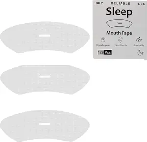 BUY RELIABLE LLC Hypoallergenic Sleep Strips - 129 Pcs Soft Breathable Micro-Pore Tape for Snoring Relief & Pain-Free Removal - Gentle Adhesive for Comfortable Nighttime Use - Healthcare