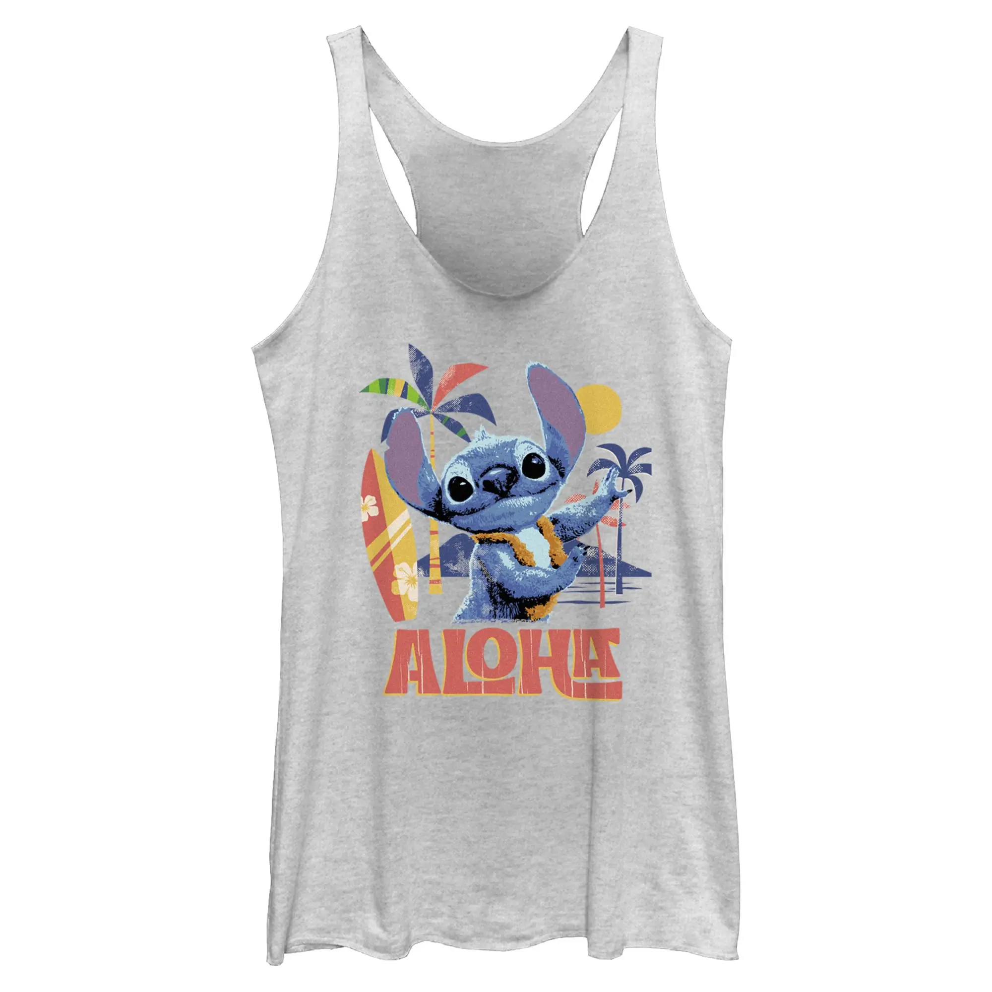Womens Lilo & Stitch Aloha Alien Racerback Tank