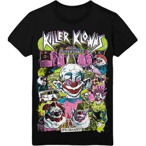 Unisex Killer Klowns Classic Horror Movie Graphic Short-Sleeve T-Shirt, 100% Cotton Casual Round Neck Sports Top, S-4XL Streetwear Printed Tee (Sports & Outdoor Clothing), Shortsleeve, Tshirt