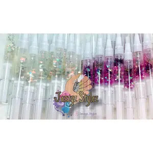 Jazzyz Stylez Cuticle Juice - Cuticle Oil with Lavender Peppermint & Jojoba for Nail Care Glitter Manicure Apricot Blend Flower Fragrance Jasmine Scent