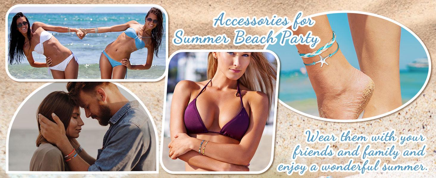 LOLIAS 24 Pieces Waterproof String Bracelets for Women Surfer Wave Boho Bracelet Adjustable Handmade Friendship Bracelet String Ocean Beach Boho Bracelets Anklets for Women LOLIAS 24 Pieces Waterproof String Bracelets for Women Surfer Wave Boho Bracelet Adjustable Handmade Friendship Bracelet String Ocean Beach Boho Bracelets Anklets for Women