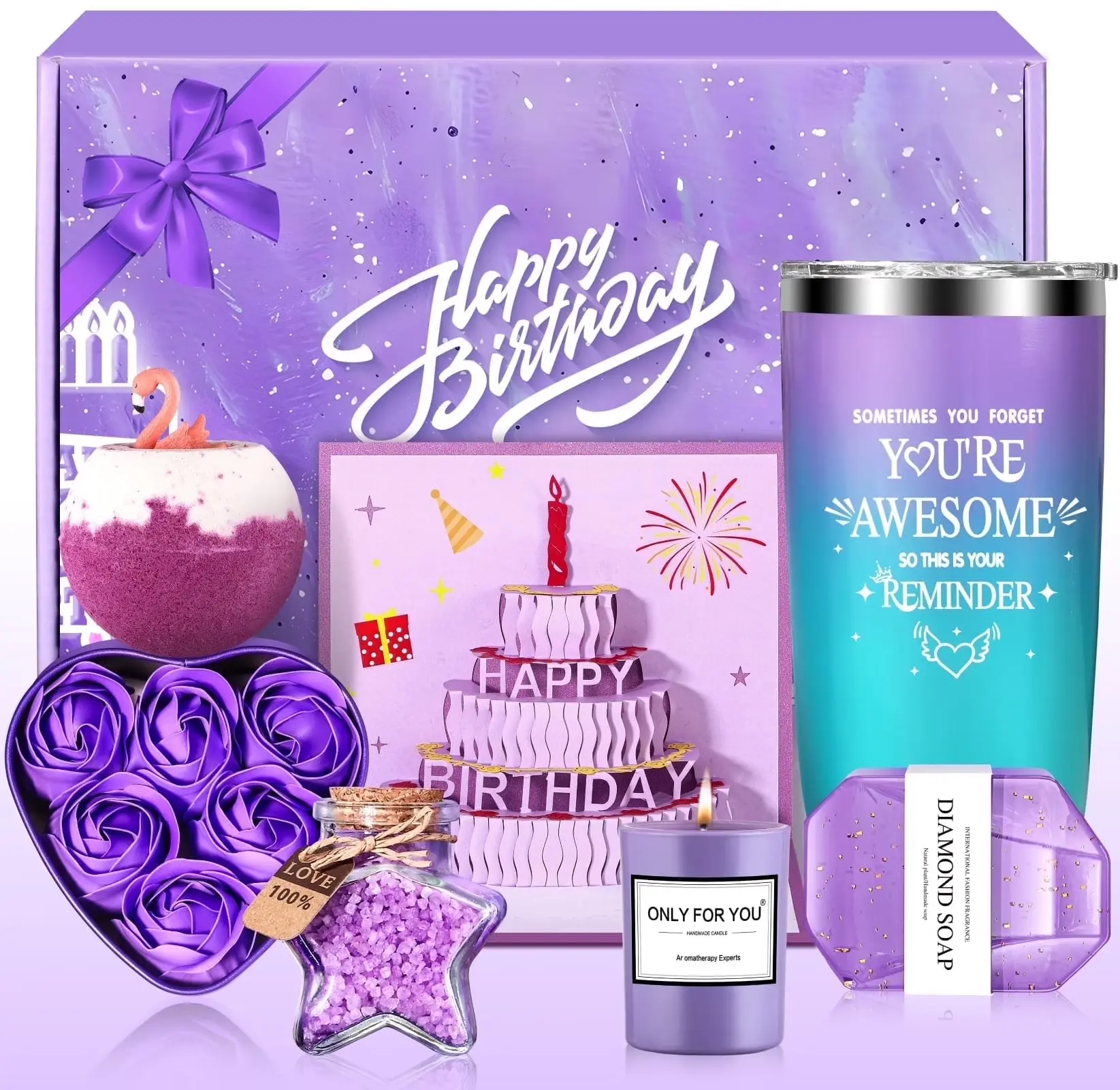 Birthday Party Gifts for Her, Purple