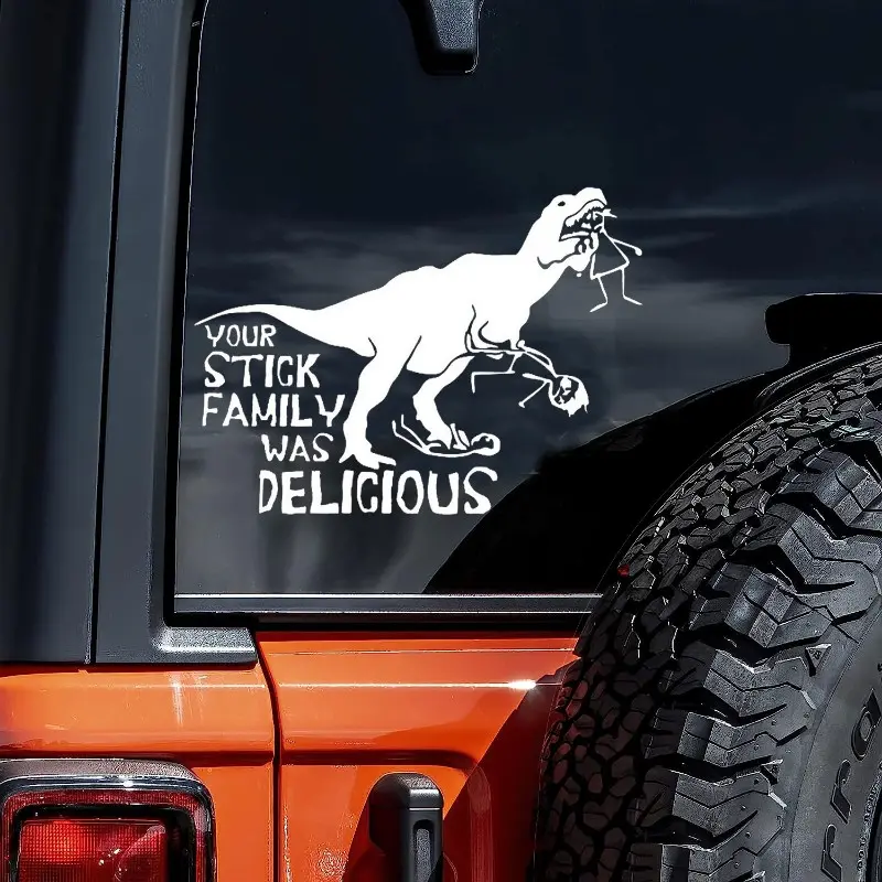 Dinosaur Car Sticker Series, Perfect for Laptops, Bottles, Trucks, Phones, Motorcycles, Vehicles, Paint, Windows, Walls, Cups, Fishing Boats, Skateboards