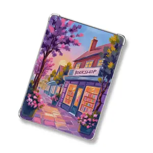 Idyllic Scene Bookshop Kindle Insert for Clear Case | Bookish Accessories