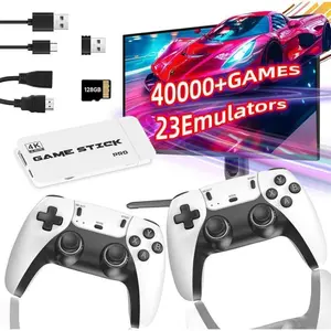 40000+ Classic Games Retro Game  with Dual 2.4G Wireless Controllers, 4K HDMI Output (64G)Plug & Play Video Game Console, Equipped with 23 Classic Simulators, Wireless handheld Gaming Console classic simulator