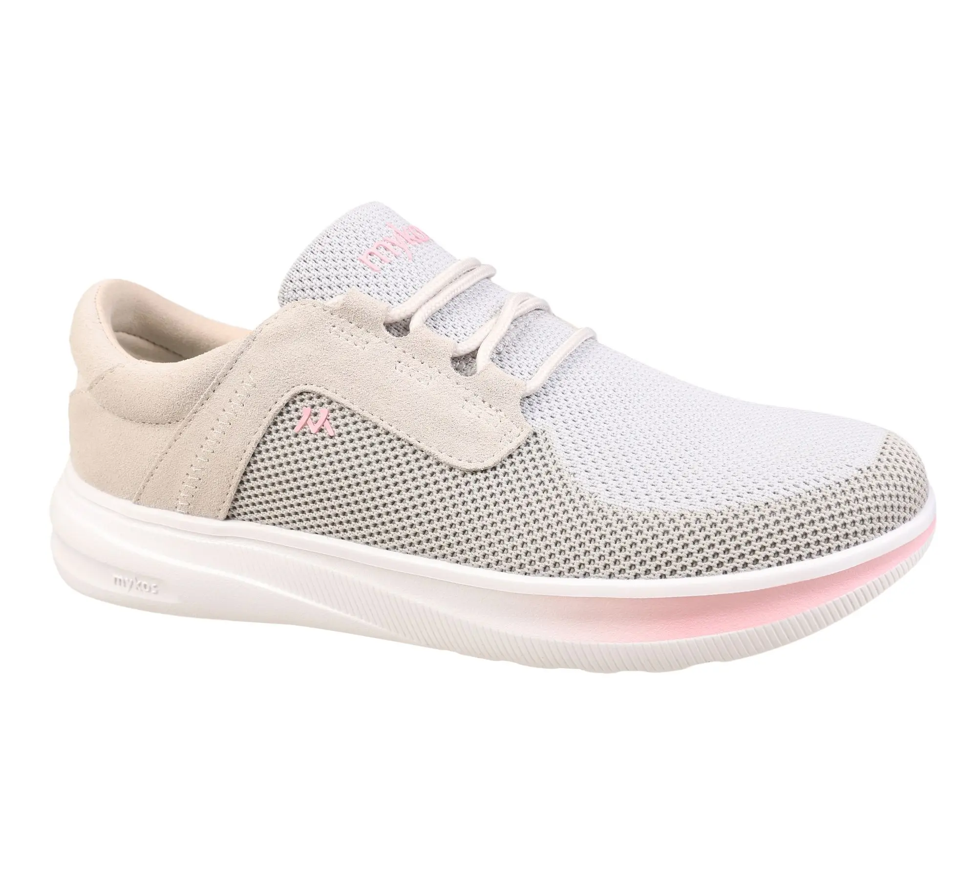 Mykos Knit & Suede Lace-Up Sneakers - Eleanor