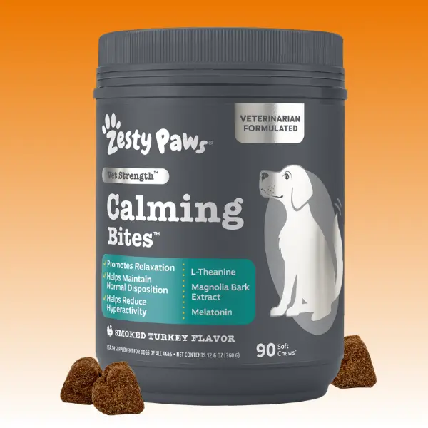 Zesty Paws Vet Strength Calming Bites - Relaxation and Hyperactivity