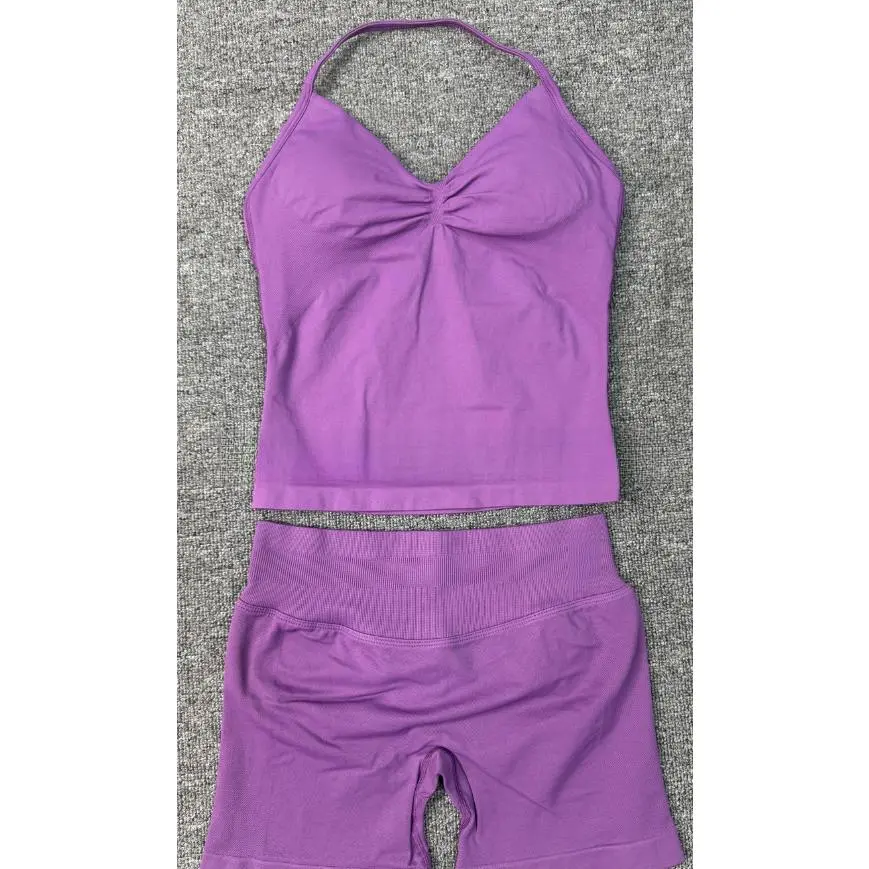 Cami + shorts) Rose purple